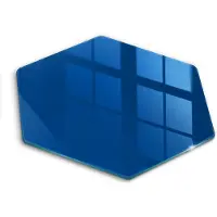 Wallfluent Glazen Snijplanken - Blauw Snijplanken Glas - h40 cm - Blauw Snijplanken van Glas - Glazen Keukenplank - Snijplank van Glas met Print - Antislip Keuken Snijplank Glas