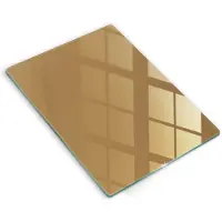 Wallfluent Glazen Snijplanken - Beige Snijplanken Glas - 40 cm x 52 cm - Donkerbeige Snijplanken van Glas - Glazen Serveerplank - Decoratieve Glazen Snijplank - Glazen Snijplank met Antislip