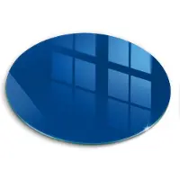 Wallfluent Glazen Snijplanken - Blauw Snijplanken Glas - 40fi cm - Blauw Snijplanken van Glas - Glazen Hakplank - Hygiënische Snijplank van Glas - Antislip Hakplank van Glas