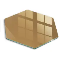 Wallfluent Glazen Snijplanken - Beige Snijplanken Glas - h40 cm - Donkerbeige Snijplanken van Glas - Keuken Snijplank Glas - Snijplank van Glas met Print - Antislip Keuken Snijplank Glas
