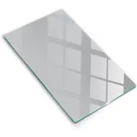 Wallfluent Glazen Snijplanken - Grijs Snijplanken Glas - 30 cm x 52 cm - Grijs Snijplanken van Glas - Snijplank van Glas - Design Glazen Snijplank Keuken - Antislip Glazen Serveerplank