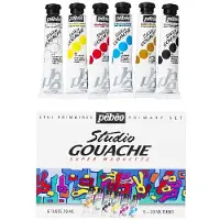 Pebeo gouache - 6x 20 ml - primaire kleuren