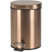 Sapho X-Round prullenbak koper geborsteld