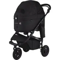 AIRBUGGY hondenbuggy DOME3 LAREG l met rem - Kleur earth zwart - Afmetingen 96x53x105 cm (LxBxH)