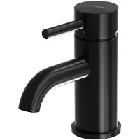 Steinberg 100 wastafelkraan 149mm hoogte 51mm hoogte kraanmond 102mm voorsprong messing zwart 1001010S