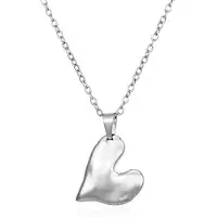 Marama - ketting Indy Heart Silver - damesketting - hartje - stainless steel met zilver plating - liefde - cadeau dames