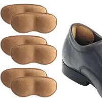 Shoeple Hielbeschermers - Heelpad Comfortmax (6 stuks) - Hielkussentjes voor Schoenen - Schoenverkleiner - Antislip Hielzool - Bruin