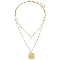 Marama - combi ketting Amelie - stainless steel - 18k gold plated