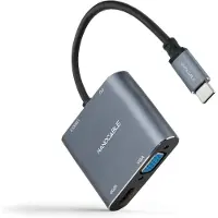 Nanocable Usb-c Naar Hdmi/vga/usb-converter 10.16.4304