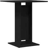 vidaXL Bistrotafel Zwart Eiken 60x60x75 cm Bewerkt Hout