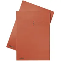 Esselte inlegmap karton met lijnbedrukking en 10 mm overslag rood A4 (100 stuks)