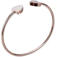 Marama - Armband Hearts Rosé Goud - bangle - buigbaar - damesarmband - rosé gold plated - hartjes