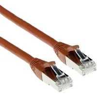 ACT FB2251, 1,5 meter, Cat6a, S/FTP (S-STP), RJ-45, RJ-45, bruin