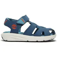 Timberland Timberlandunisex voor kinderen. TB0A6FBTL791 Sandalen Motion Blauw (22.5), Plat, Klittenband, Casual, kinderkleding