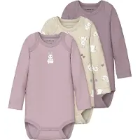 Name it Rompertje/body crème / pruim / mauve / wit