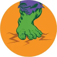 Komar Fotobehang Avengers Hulk's Foot Pop Art
