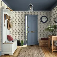Laura Ashley Dandelion Behang - Bloemen - 10mx52cm - Paars