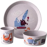Koziol Connect kinderservies 3-delig Vrachtwagens