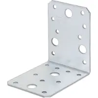 Alberts 837594 hoekverbinder | handwerkerspakket | sendzimir verzinkt | 90 x 90 x 65 mm | set van 50