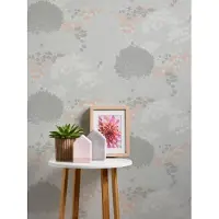 Living Walls Famous Garden - Licht Grijs - Floraal - 393501