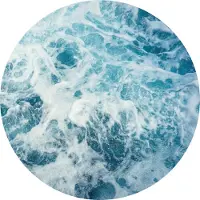 Komar Vliesbehang Zelfklevend vlies - Ocean Twist - Afmeting 125 x 125 cm (1 stuk)