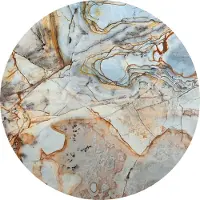 Komar Vliesbehang Zelfklevend vlies - Marble Sphere - Afmeting 125 x 125 cm (1 stuk)