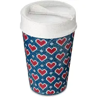 Koziol Thermosbeker Koziol Bio-Circulair Iso To Go Red Hearts 400 ml