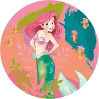 Komar Fotobehang Zelfklevend vlies - Ariel Happy Coral - Afmeting 125 x 125 cm