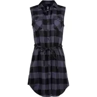 Brandit Blouse 'Gracey' grijs / zwart