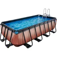 Exit zwembad Wood met zandfilter 4 x 2 m