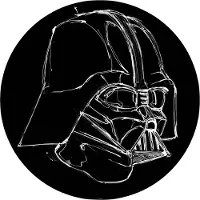 Komar Fotobehang Zelfklevend vlies - Star Wars Ink Vader - Afmeting 125 x 125 cm