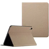 Selencia Riva Bookcase voor de Apple iPad 11 (2025) 11 inch A16 / iPad 10 (2022) 10.9 inch - Beige