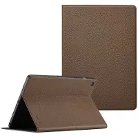 Selencia Riva Bookcase voor de Samsung Galaxy Tab A9 Plus - Mocha Brown