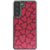 IMoshion Design hoesje voor de Samsung Galaxy S21 FE - Hearty Coral Dust
