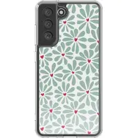 IMoshion Design hoesje voor de Samsung Galaxy S21 FE - Bloom Love Sage Green