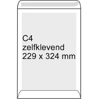 Diversen Bordrug envelop wit 229 x 324 mm - C4 zelfklevend (100 stuks)