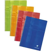 Clairefontaine spiraalblok A4 gelinieerd 90 grams 50 vel assorti 10 stuks (geen kantlijn)