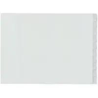 Kangaro plastic tabbladen A3 liggend met 10 tabs (4-gaats)