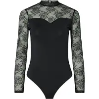 Pieces Shirt body 'PCMILLY' zwart