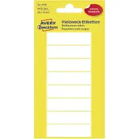 Avery Handbeschrijfbare etiketten 50 x 14 mm, wit, handbeschrijfbaar, permanent klevend 3086 - 8 stuks