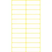 Kangaro Etiket wit 32x10mm 10 pak a 10 stuks wit Etiket