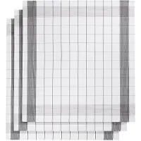 De Witte Lietaer Mixte Theedoek 68x68 white-black 5598