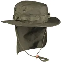 Teesar Bushhoed met nekflap 55 cm / S groen