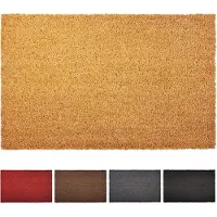 Karat Deurmat Kokos - Voor Binnen en Buiten - Deurmat van Kokos - Vuilvangmat voor Voordeur - Antislip - Voetschraper - Schoonloopmat Naturel - Natuur - 17 mm - 50 x 80 cm