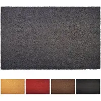 Karat Deurmat Kokos - Voor Binnen en Buiten - Deurmat van Kokos - Vuilvangmat voor Voordeur - Antislip - Voetschraper - Schoonloopmat Naturel - Grijs - 17 mm - 50 x 80 cm