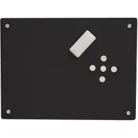 Smit Visual Glassboard 60x90 cm - zwart
