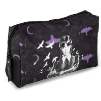 Lannoo Graphics - WEDNESDAY ETUI COSMETIC 21CM BLACK / PURPLE / WEDNESDAY