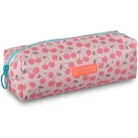Lannoo Graphics - PAPERSALAD ETUI VIERKANT 21CM PINK / CHERRIES
