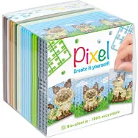 Pixelhobby kubus - 24-delig - katten