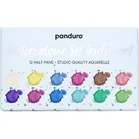 Panduro set aquarelverf - 12 kleuren - iriserend